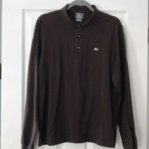 Lacoste Men’s Polo Long Sleeves Shirt - Brown